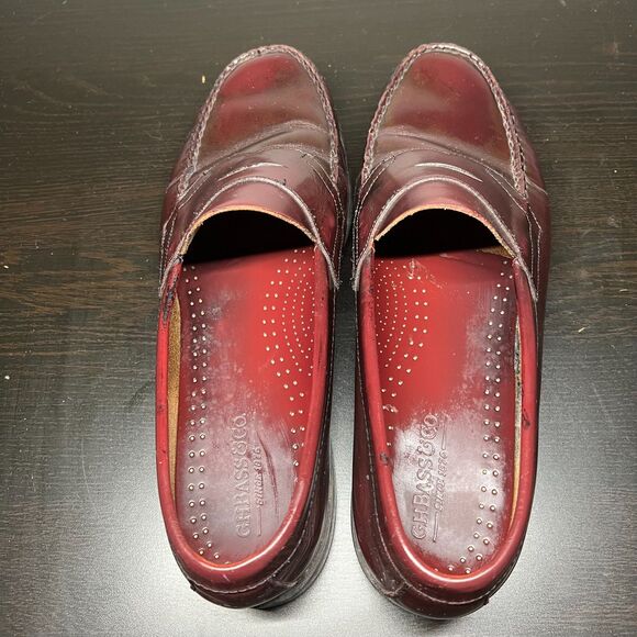 G.H. Bass & Co. Weejuns 731 Heritage Mens 12D Wine Penny Loafers main image 12